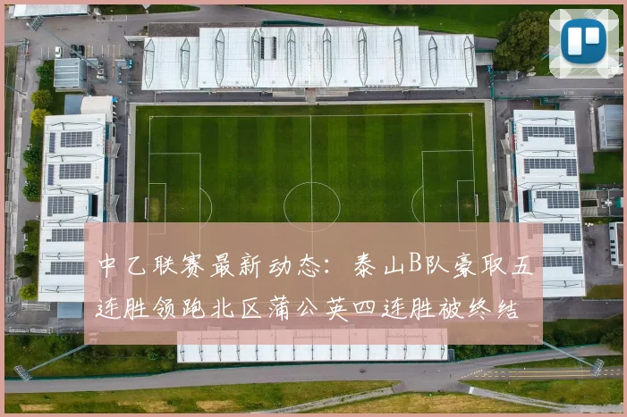 中乙联赛最新动态：泰山B队豪取五连胜领跑北区蒲公英四连胜被终结